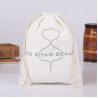 Buy cheap Small Cotton Muslin Drawstring Bags / White Promotional Drawstring Bags from wholesalers