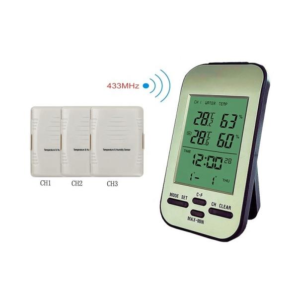 Indoor Temperature Range Of 0 To 50 ° C Wireless Weather Station With Color
