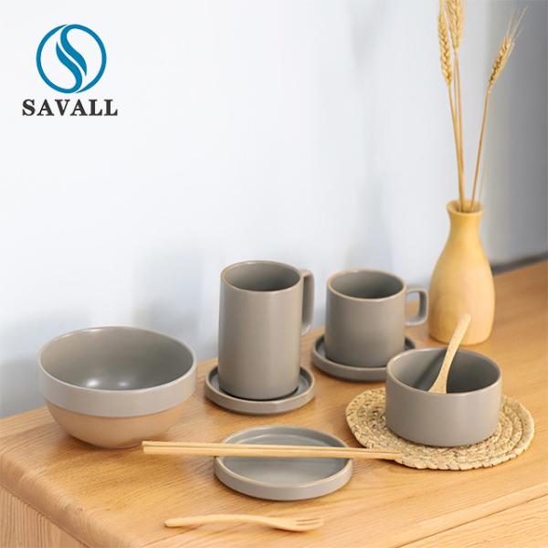 Buy cheap Plain Colored OEM Savall Rustic Ceramic Dinnerware Restaurant Use from wholesalers