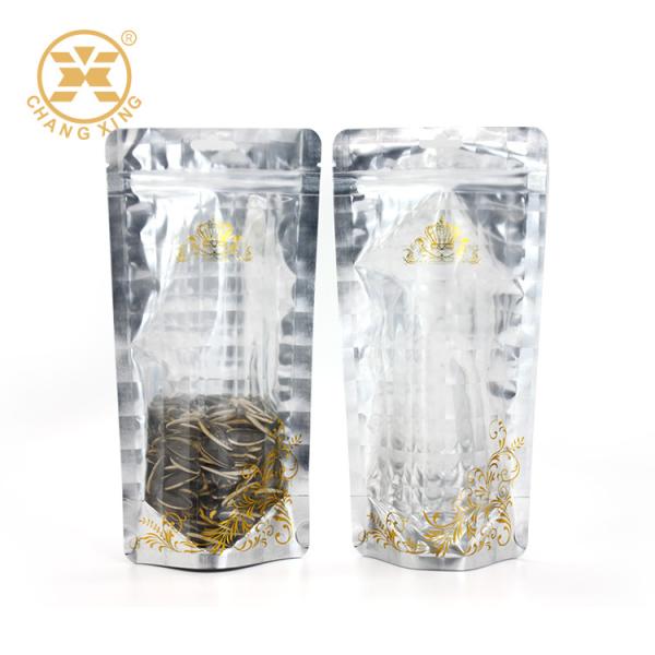 Buy cheap Different Size Printed Food Packaging Bags Nd Up Silver Metalized Back from wholesalers