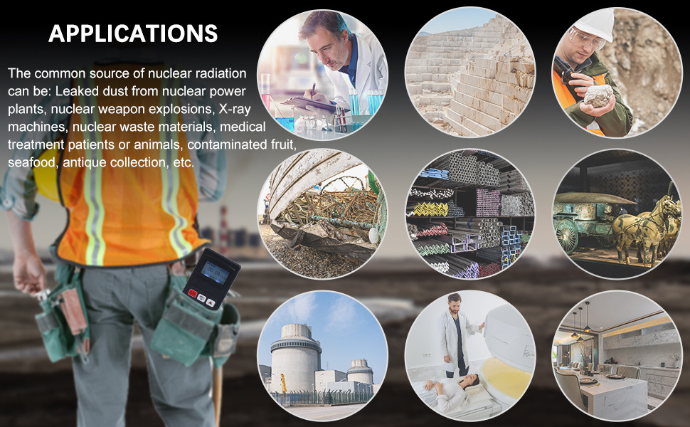 Lightweight Pocket Geiger Nuclear Radiation Counter For Airport And High Risk Zones