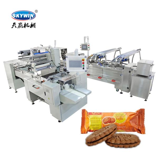 Buy cheap Cream Sandwiching Biscuit Making Machine 300-1200pcs/min Speed from wholesalers