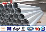 Low Voltage 33kv Power Transmission Poles , Anti Rust Galvanised Steel Poles