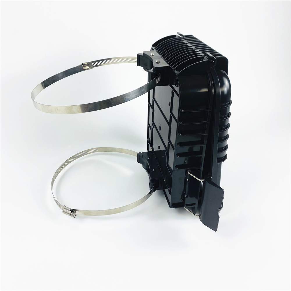 OEM 16 Core Black Horizontal Fiber FTTH Terminal Box For Home