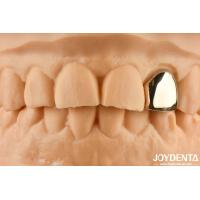 Buy cheap Gold 60K Metallic Oral Crown Abrasion Resistant Dental Crown Wax Casting product
