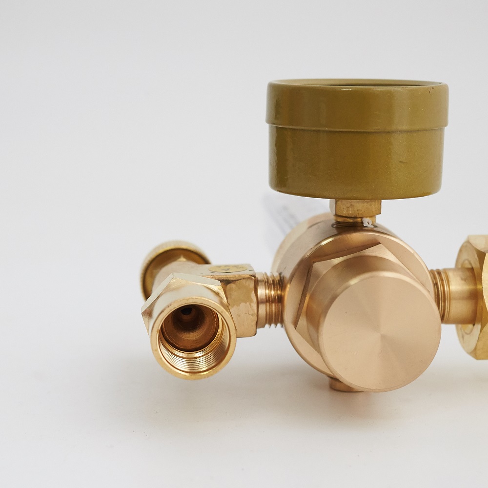 High Pressure Gas Reduction Dual Output Argon Regulator Flowmeter for CO2 Air Control