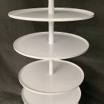 Width 600mm Height 1810mm Rotating Display Rack , Round Metal Display Stand