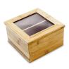 Buy cheap customized bamboo wooden tea chest boxes tea storage container from wholesalers