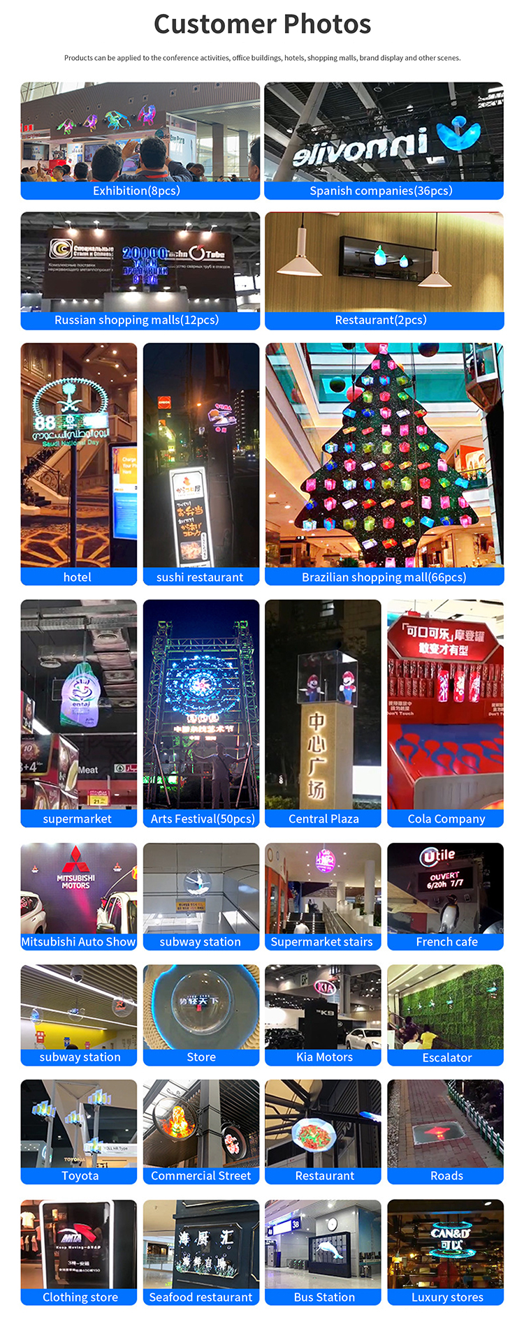 180cm Digital Signage Display in Subways 3d Hologram Fan LED Animation Display