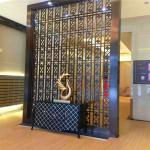 good quality Wall partition decorative pattern metal panel color finish from