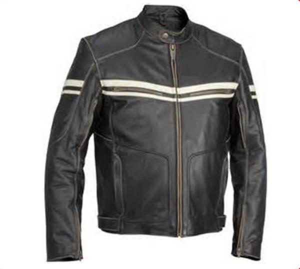Buy cheap Waterproof PU Leather Mens Flight Jacket Fashionable Zippered With Woven Label from wholesalers