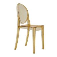 Buy cheap fusion living smoke grey ghost style plastic victoria side chair product