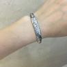 Buy cheap Women Engraved Water Lily Buddhist Sutras Sterling Silver Cuff Bracelet (XH056241) from wholesalers