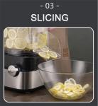 304 Stainless Steel Blade Multifunctional Electric Cutter for Commercial Dicing