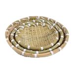 Round Sieve Natural Bamboo Basket Traditional Shape
