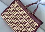 High Capicity 42cm Tote Shopper Bag , Handmade Straw Woven Tote Bag