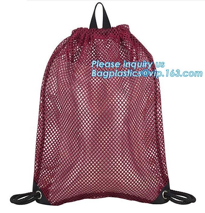 Recycled foldable polyester bag,Custom logo printed basketball backpack 210D polyester printing drawstring bag bagease