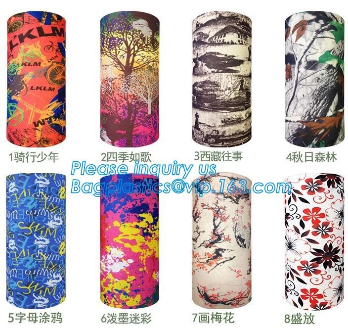 Hot sale fashion design printing multifunctional custom cheap 100% cotton bandana,microfiber plain custom made bandana