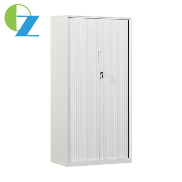 Buy cheap Tambour Door Steel Office Cupboard 4 Shelf Cabinet Space Savers With Sliding from wholesalers