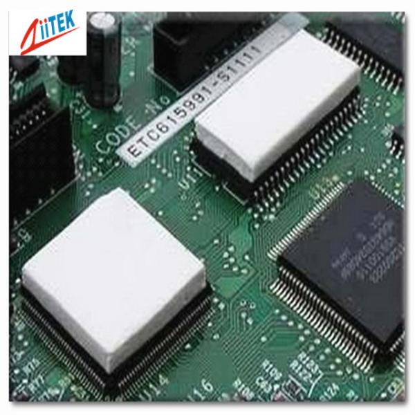 Grey Cooling Electronic Ultra Soft Thermal Conductive Pad , Silicone Rubber