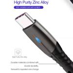 SR Mold Anti Oxidation Zinc Alloy 5A Type C USB Cable