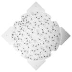 Aluminum Round Shape HASL Double Sided LED PCB White Solder Mask