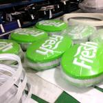 Buy cheap Popular hanging the oval double sided epoxy resin vacuum foaming blister from wholesalers