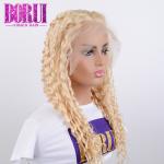 613 Blonde Deep Curly Wave Lace Front Wig With Baby Hair
