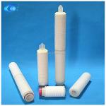 High Flow Rate 0.22 Micron PTFE Pleated Membrane Filter Cartridge with