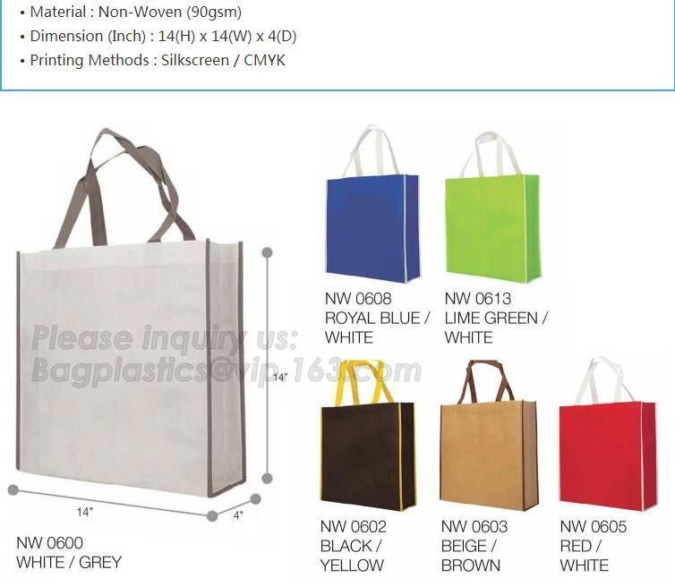 Logo Printed Tote Bag Foldable Reusable Shopping Folding Non Woven Bag With Handle,Foldable Eco Shopping Folding PP Non