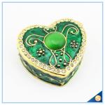 Wholesale Enamel Heart Shape Trinket Box Two color Jewelry Box SCJ944