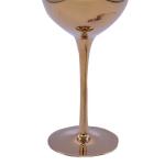 Gold Plated 16oz Crystal Wine Glass With Decal Logo For Gift