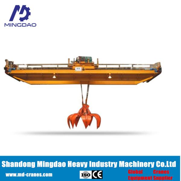 Buy cheap Factory Direct Supplied Double Girder Grab Bucket Overhead Bridge Crane Hot Sale from wholesalers