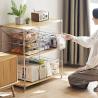 Buy cheap Transparent Various Designs Freezer Bins Refrigerator Organizer Drawer Storage Box with Handle from wholesalers
