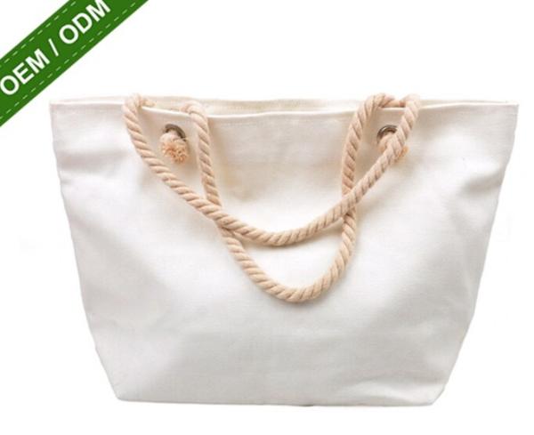Buy cheap Fashion Style Organic Recyclable Shopping Canvas Tote Bag Cotton from wholesalers