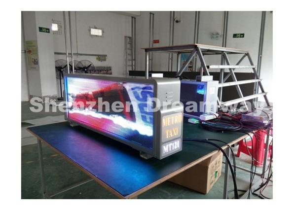 Buy cheap 5 mm Pixel Pitch LED Taxi Top Advertising with 3G / WIFI / USB Control from wholesalers