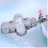 Buy cheap Sterling 925 Silver Created Clear Crystal Cross Pendant Necklace Silver Rope Chain (N808065) from wholesalers