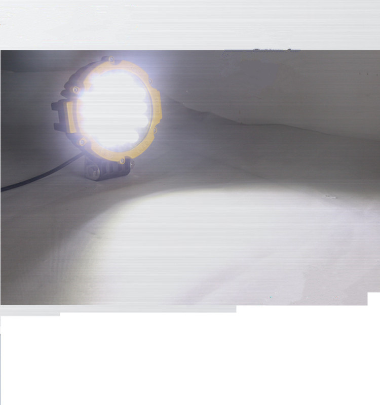 63W 7 Inch Led Driving Lights For Cars Flood /Spot Black Red Yellow Driving Led Work Lights