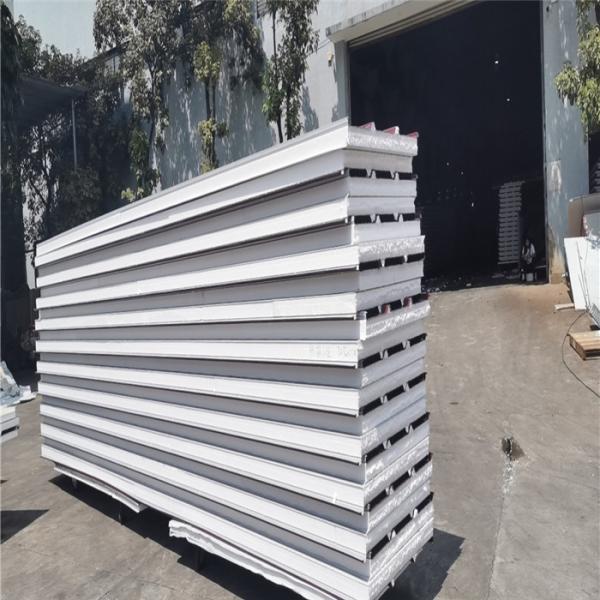 Buy cheap 1050 type wine red color 50mm eps construction panels for for prefabricated buildings from wholesalers