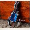 Buy cheap 925 Sterling Silver Blue Topaz Scorpion Style Pendant Necklace for Women and Men (N6030801B) from wholesalers