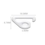 Oeko-Tex 100 Metal 4mm Bra Strap Hook Adjuster Lingerie Hooks
