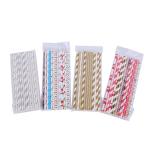 Custom Waterproof Biodegradable Kraft Paper Drinking Straws