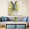 Buy cheap Modern Hand Painted Flower Paintings Fashion Square Abstract Art Canvas Paintings from wholesalers