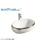 Buy cheap Top Mounting Ceramic Art Basin Wash Hand Sink AB8252 595×420×155mm from wholesalers