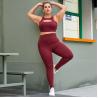 Buy cheap Two Piece Female Sports Bras Sportswear High Waisted Leggings Gym Blank Yoga from wholesalers