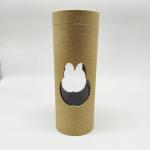 Custom Printed Biodegradable Round Kraft Paper Tube With Window