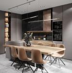 Custom Made Modular Kitchen Pantry Unit Industry Wind Stone Countertop