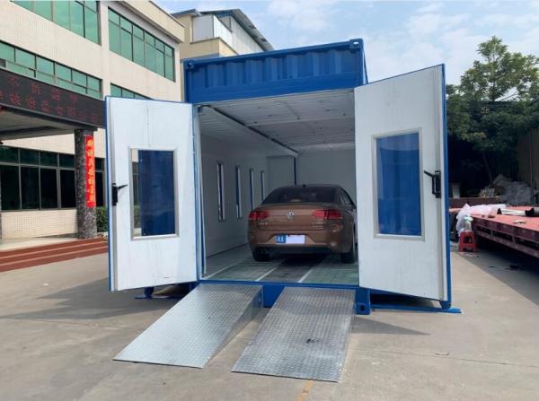 Buy cheap Portable Spray Booth Movable Container Style Paint Room For Car Painting from wholesalers