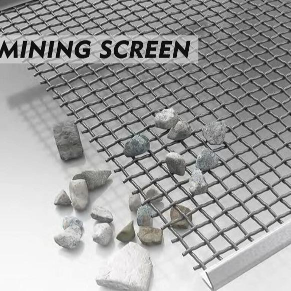 Buy cheap Stone Crusher Vibrating Crimped Woven Wire Mesh For Quarry Mining from wholesalers