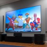 120" Ambient Light Rejection Fixed Frame Projector Screen PET Material 4K